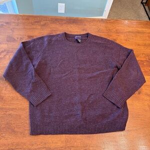 Vintage Christopher Rand Men's Deep Purple Crewneck Sweater pure new wool small